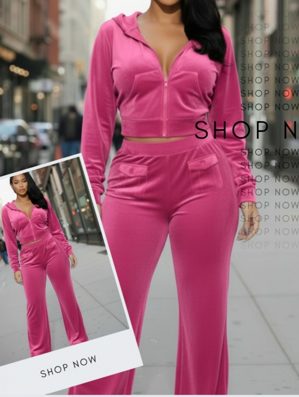 Pretty in Pink - The Ultimate Velour Lounge Set